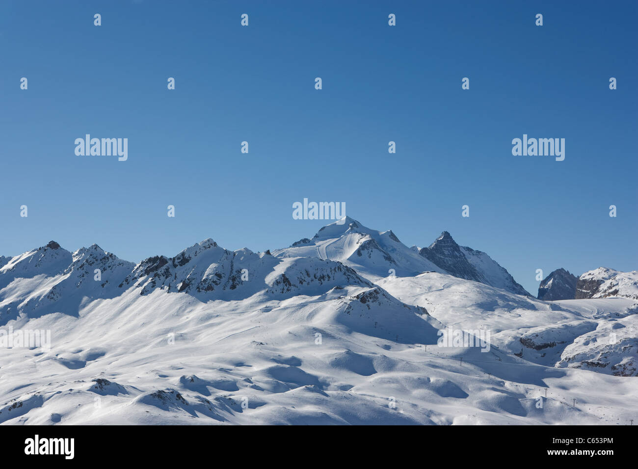 Berglandschaft, Val d ' Isere, Frankreich Stockfoto