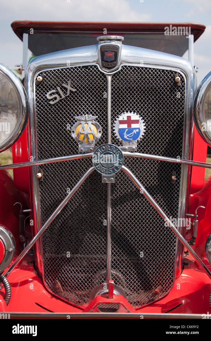 Oldtimer bei einer Autoshow Stockfoto