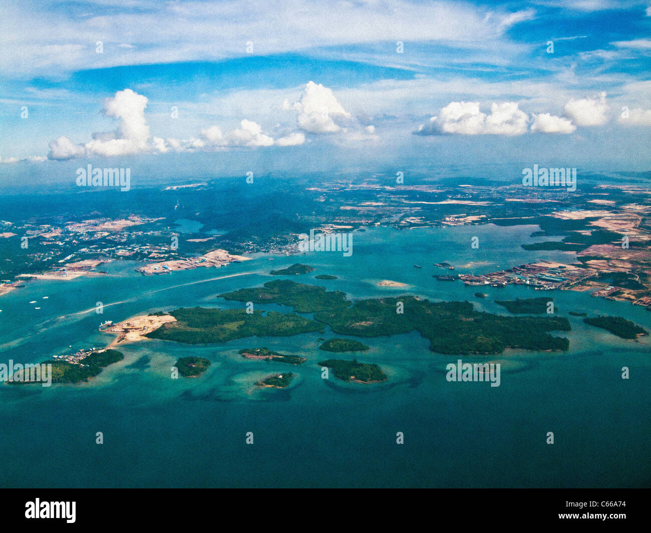 Luftaufnahme der Riau-Inseln Stockfoto