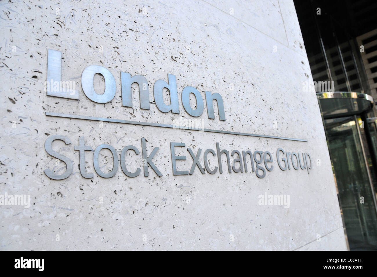 London Stock Exchange Paternoster Square Aktien Aktien Stockfoto