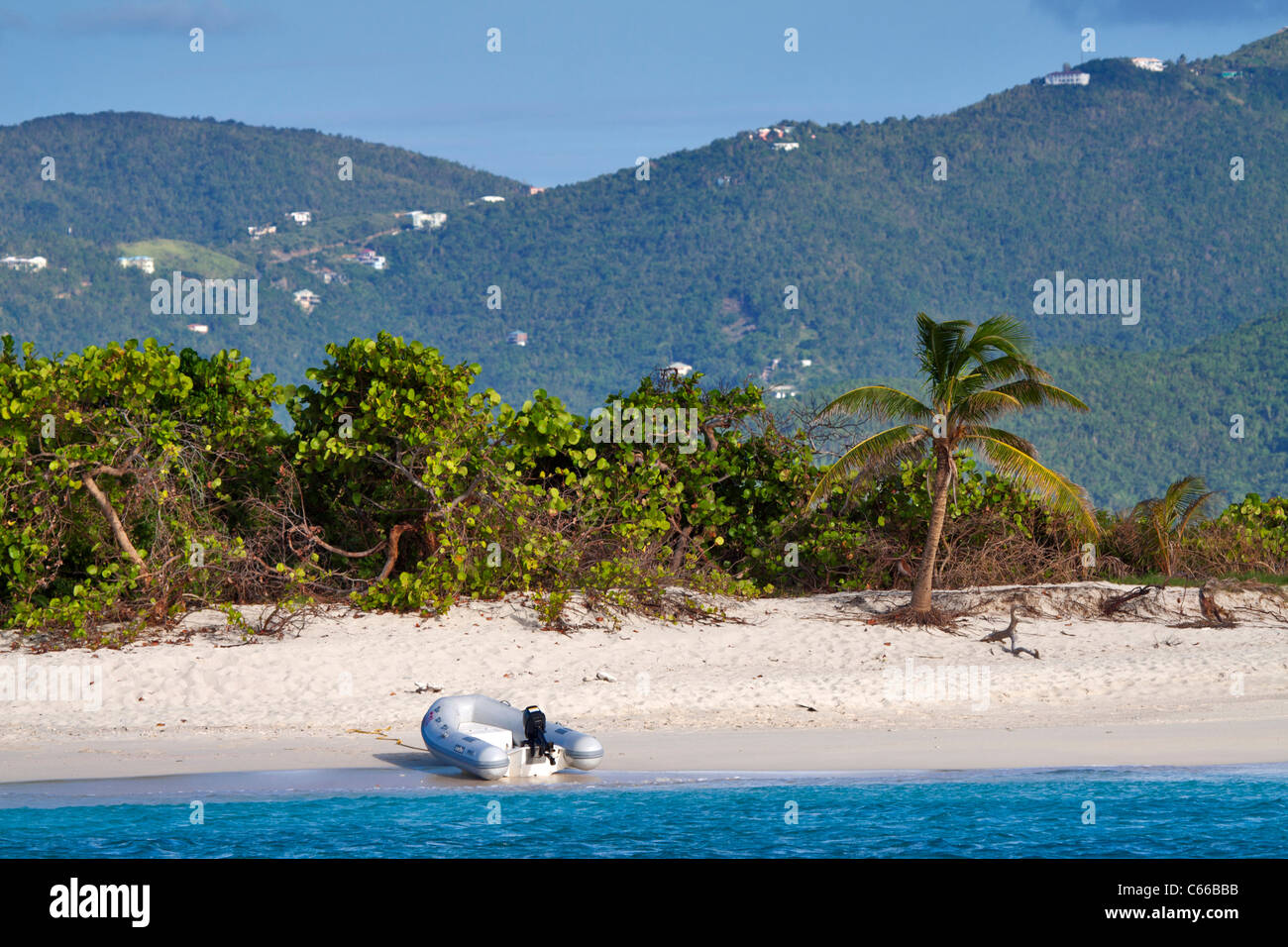 Sandy spucken, British Virgin Islands. Stockfoto