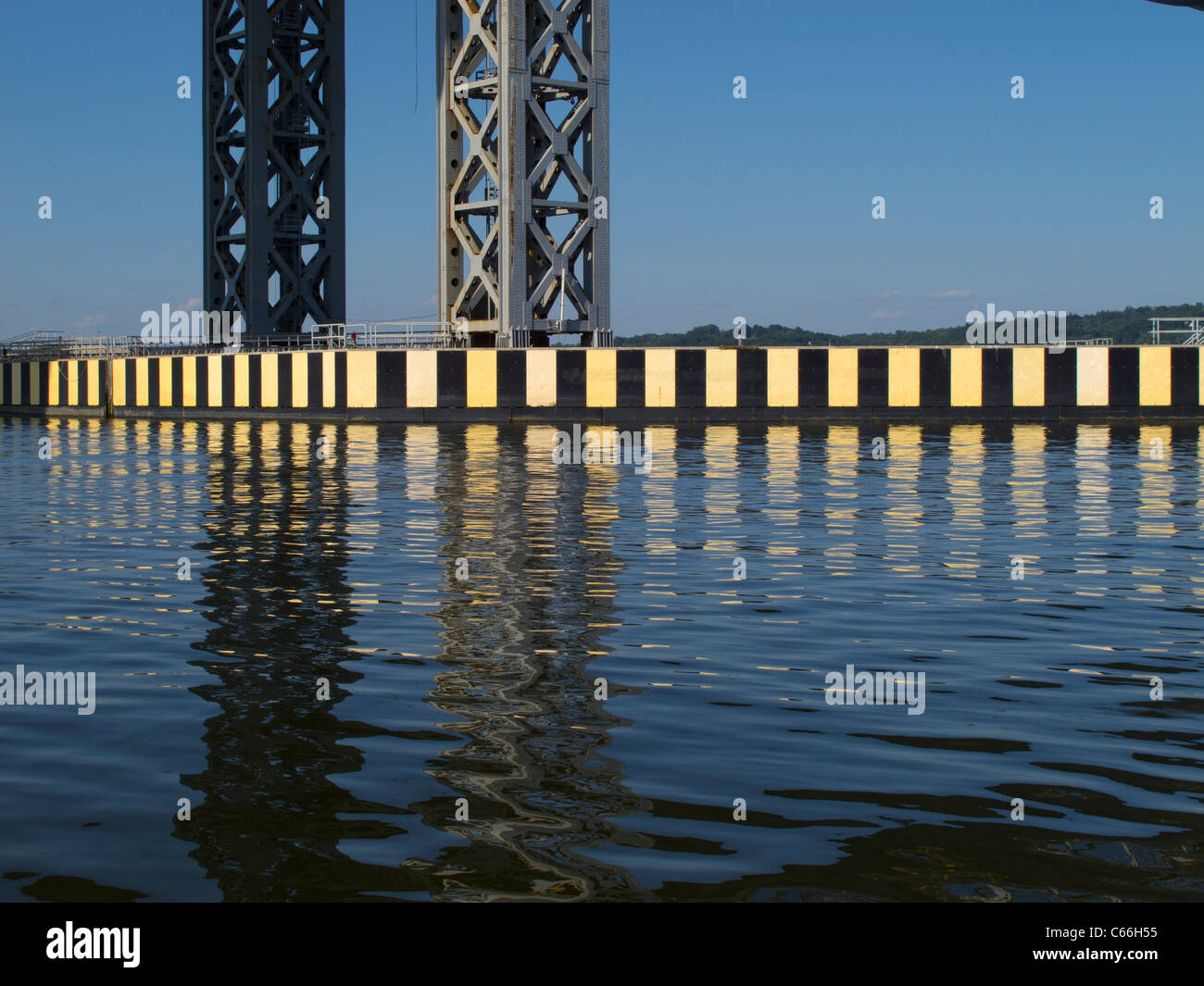 Tappan Zee Bridge über den Hudson river Stockfoto