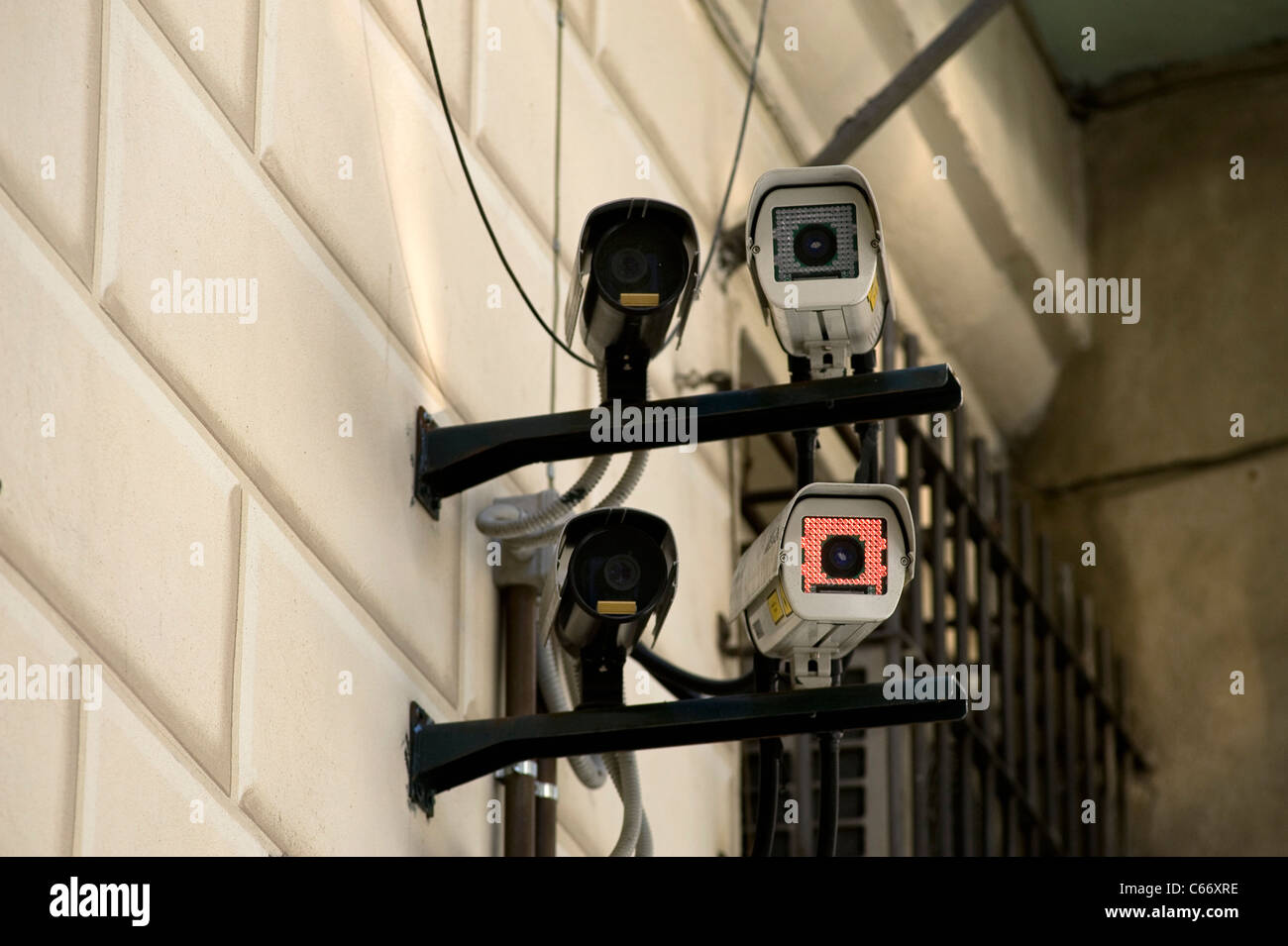 Überwachungskamera Stockfoto