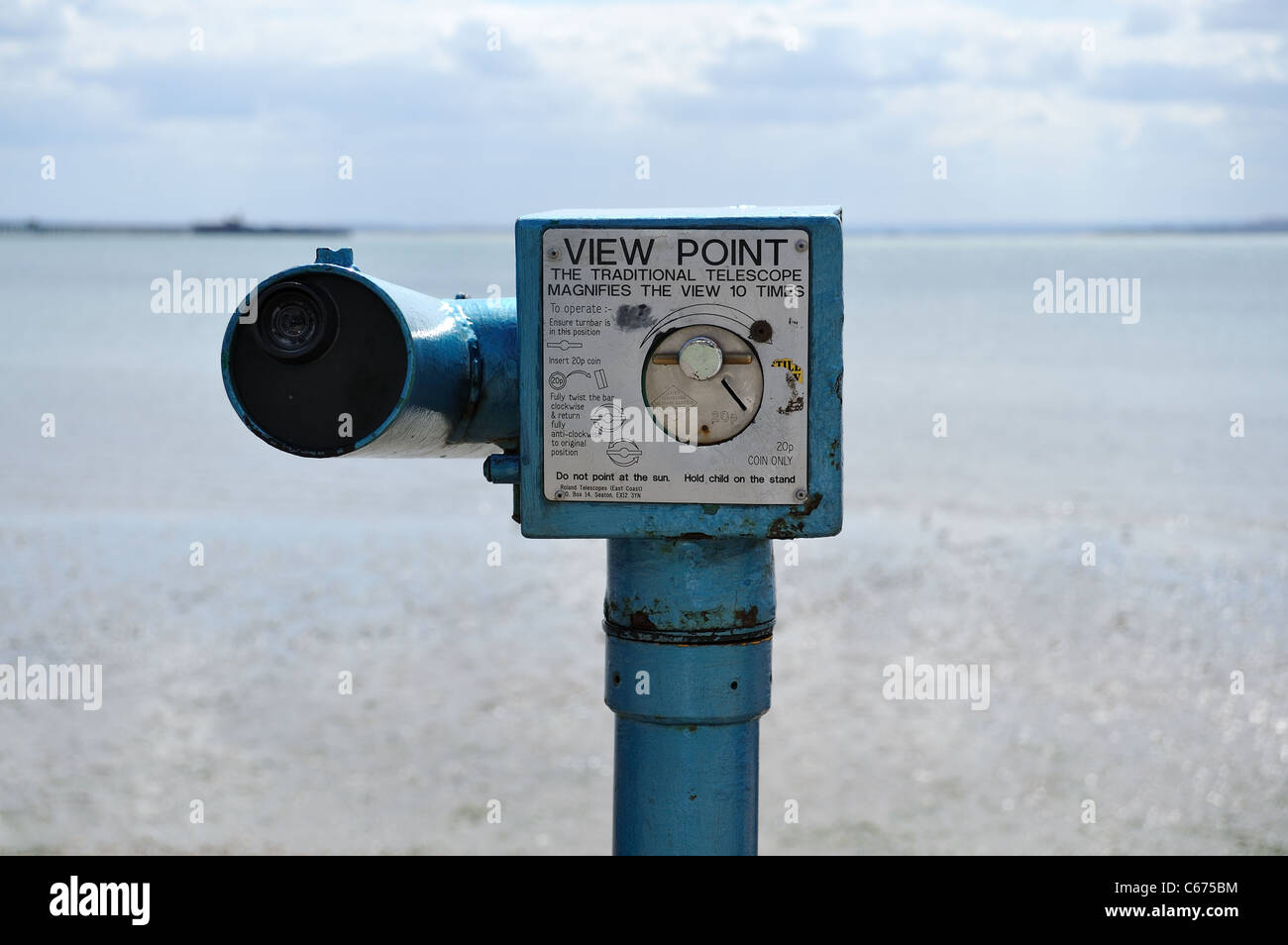 Southend Blick Punkt Teleskop Stockfoto