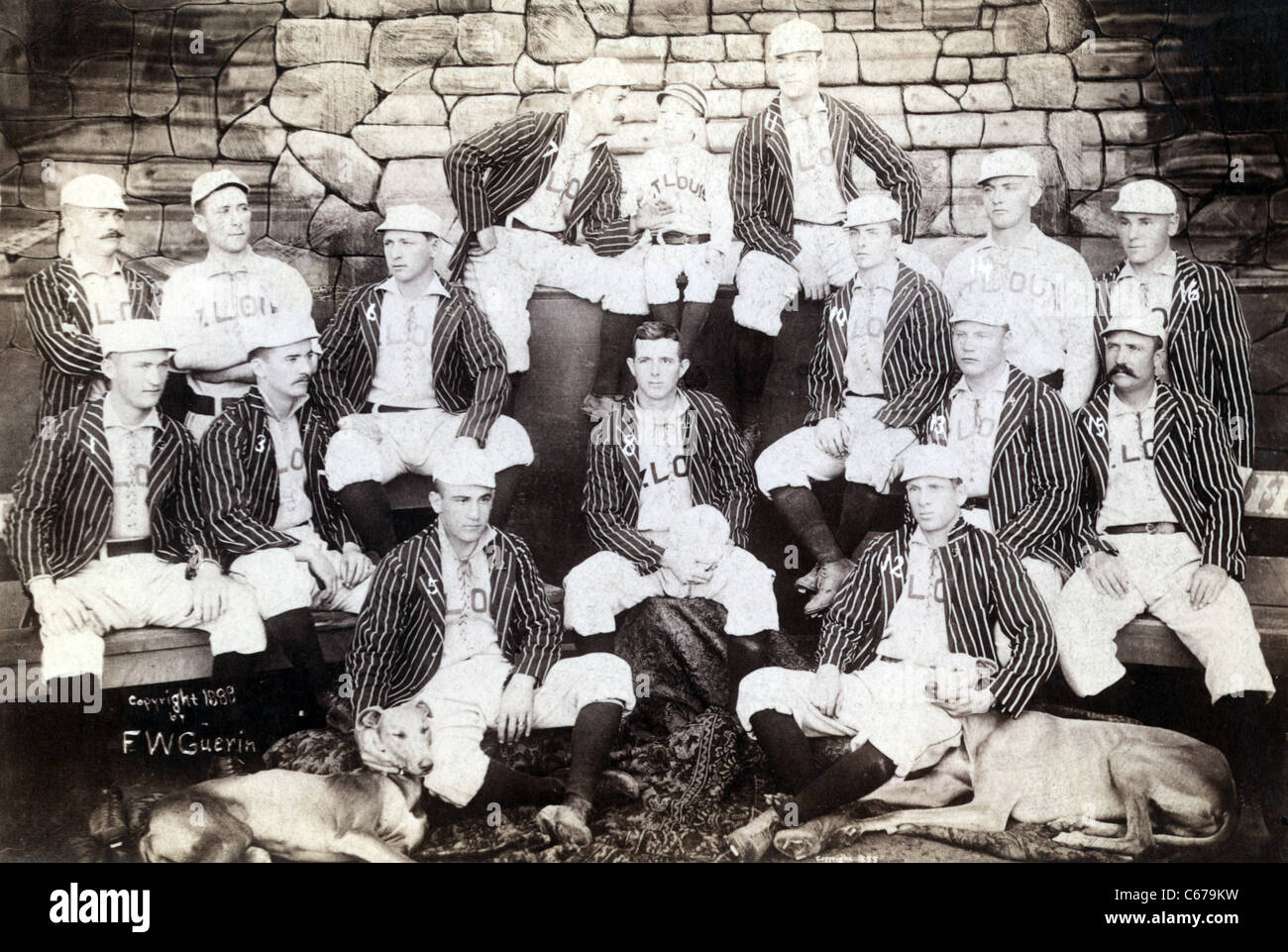 Die weltberühmten Rührbesen St. Louis Browns, ca. 1888 Stockfoto