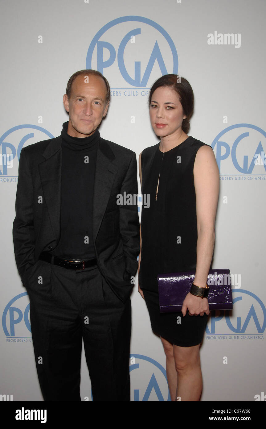 Charles Ferguson, Audrey Marrs im Ankunftsbereich für 22. jährliche Hersteller Guild of America PGA Awards, Beverly Hilton Hotel, Beverly Stockfoto