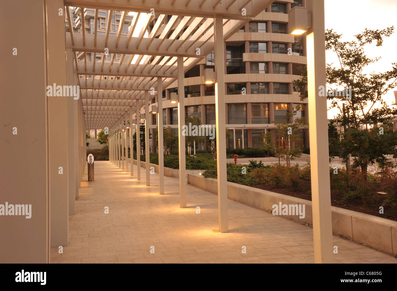 Hohe Gebäude, Wolkenkratzer, Naher Osten Stockfoto