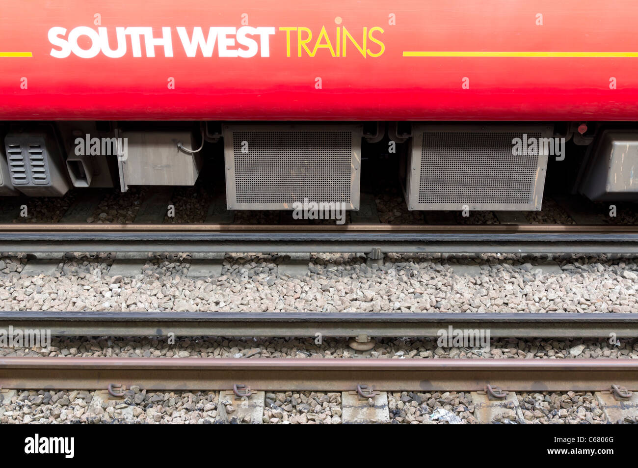 Südwesten-Züge - britischen unabhängigen Eisenbahn-Verkehrsunternehmen Stockfoto