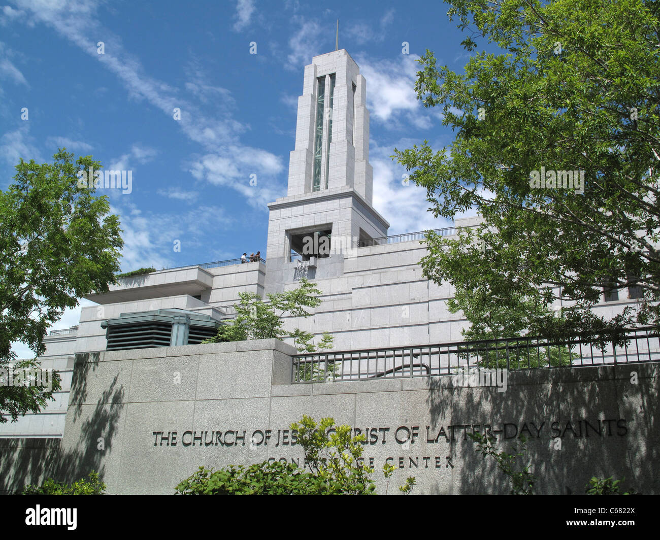 LDS Konferenzzentrum befindet sich in Salt Lake City, Utah, Stockfoto