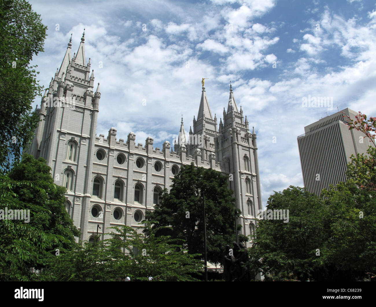 Salt-Lake-Tempel, Salt Lake City, UT Stockfoto