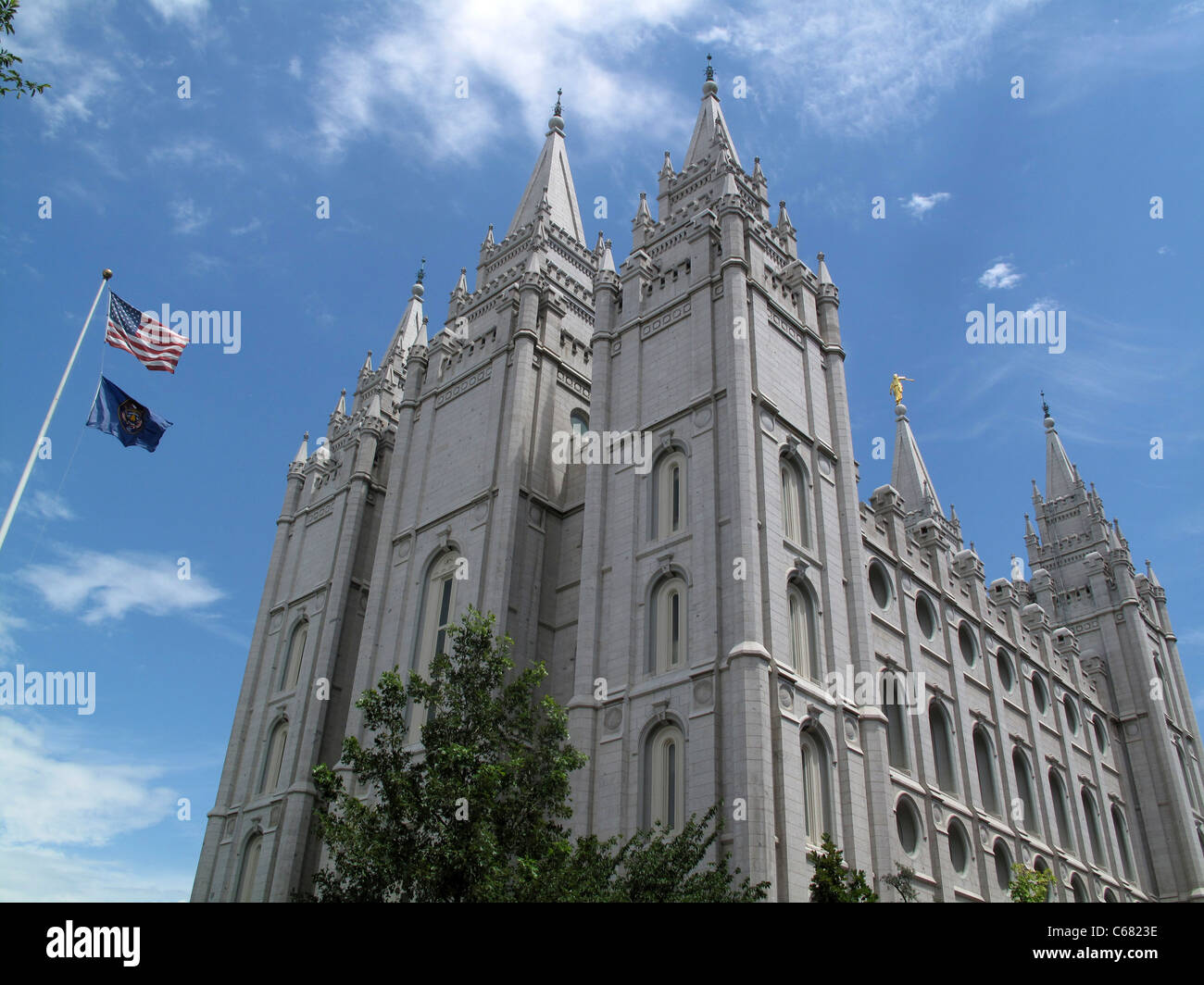Salt-Lake-Tempel, Salt Lake City, UT Stockfoto