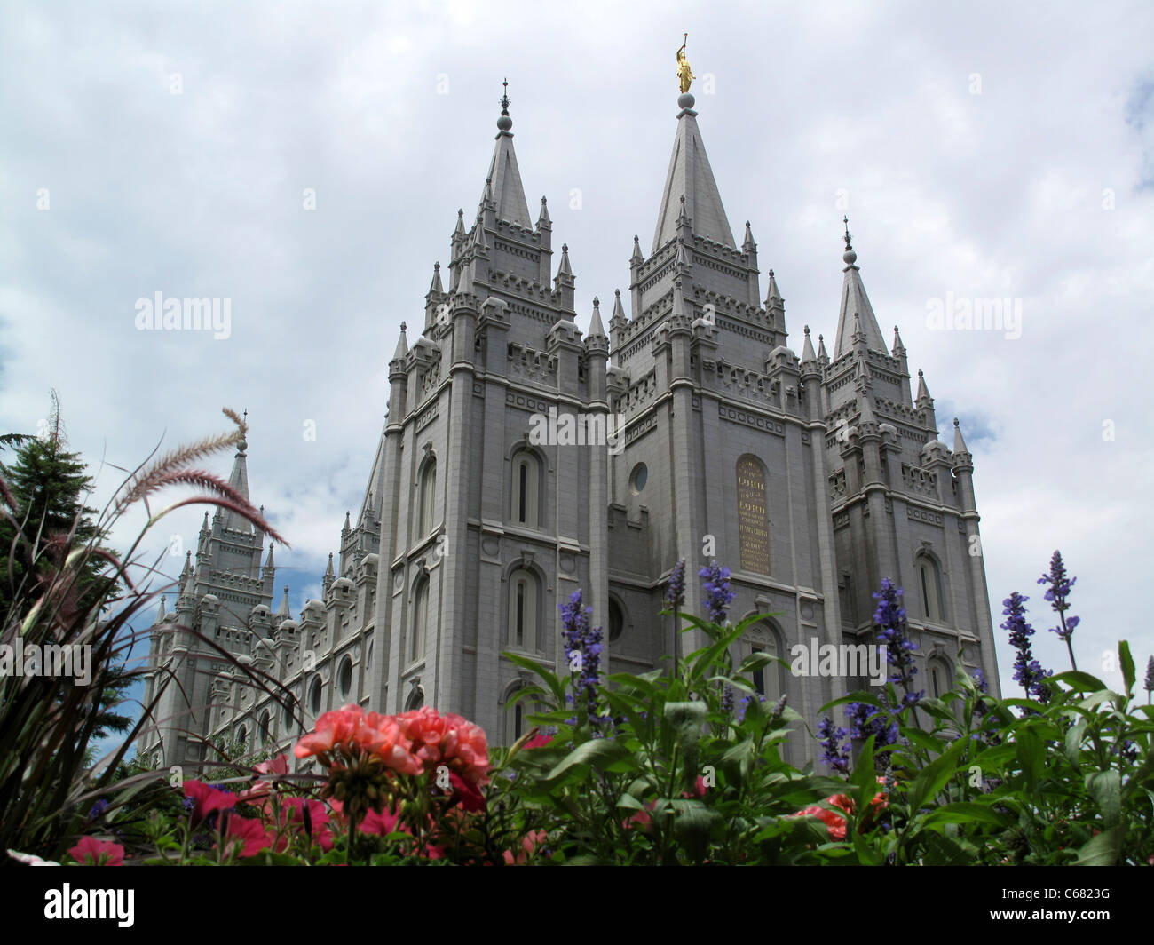 Salt-Lake-Tempel, Salt Lake City, Utah Stockfoto