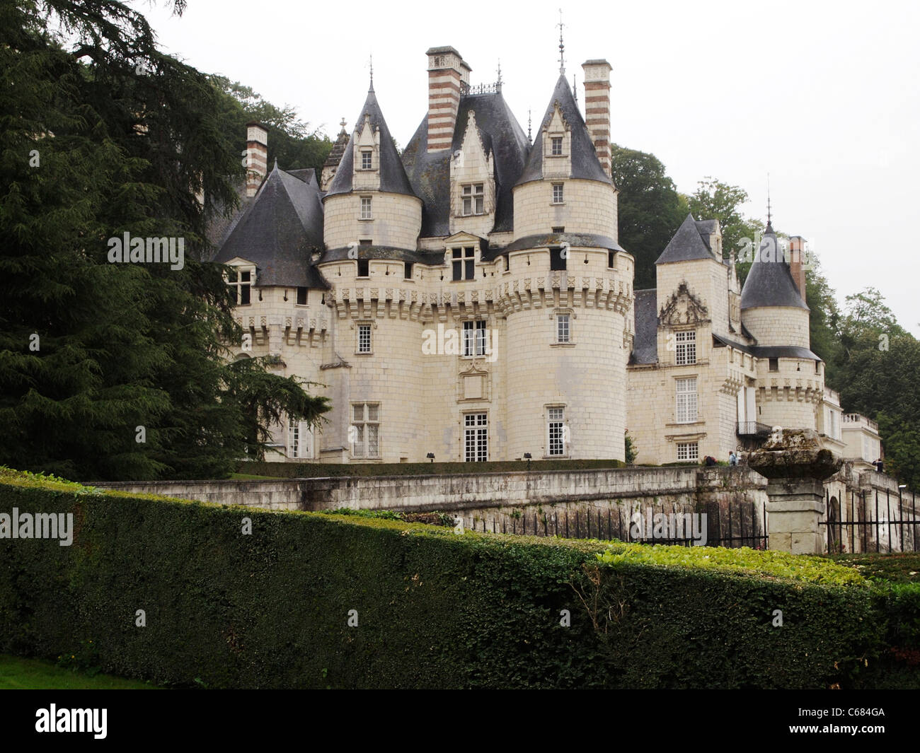 Chateau de Ussé, Loiretal, Frankreich Stockfoto