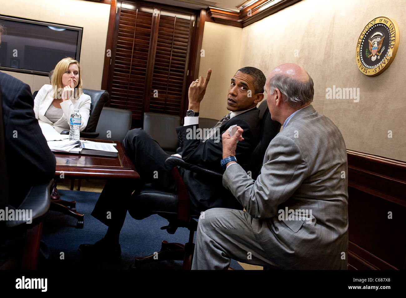 Prasident Barack Obama Verleiht Mit Stabschef Bill Daley