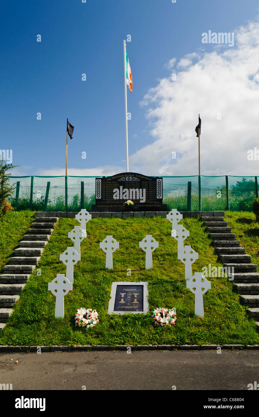 Denkmal für die irischen Hungerstreikenden 1981 Stockfoto