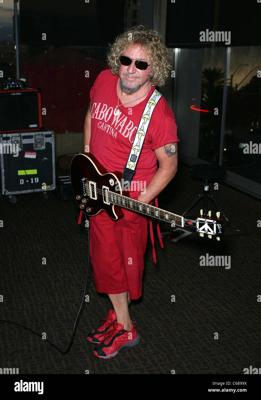 Sammy Hagar in Anwesenheit für Sammy Hagar Pre-Konzert Party am Cabo Wabo Cantina, Miracle Mile Shops im Planet Hollywood Resort Stockfoto