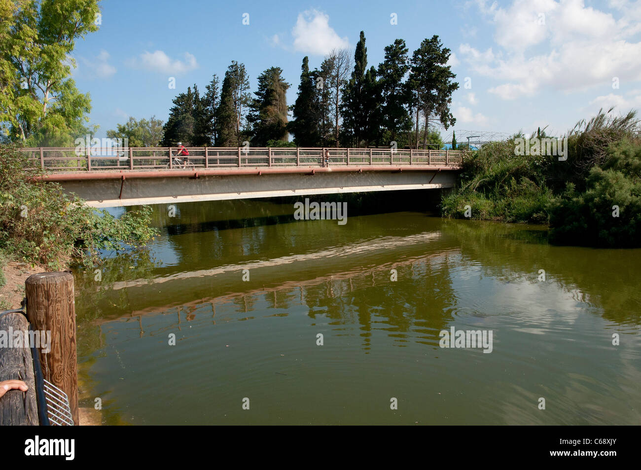 Israel, Nahal Alexander (Alexander Fluss) Nationalpark Stockfoto