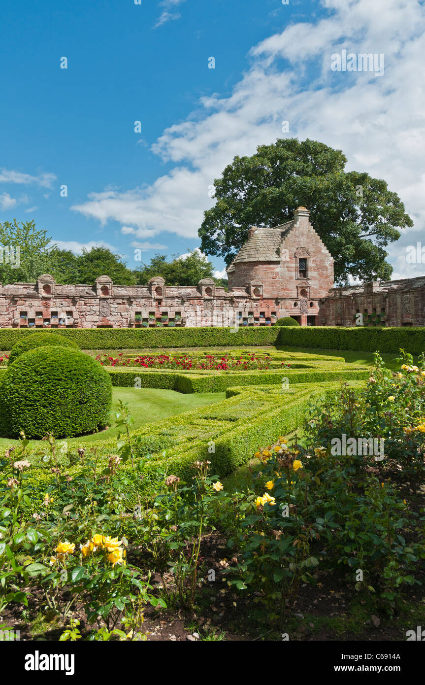 Ummauerten Gärten Edzell Castle Edzell Angus Schottland Stockfoto