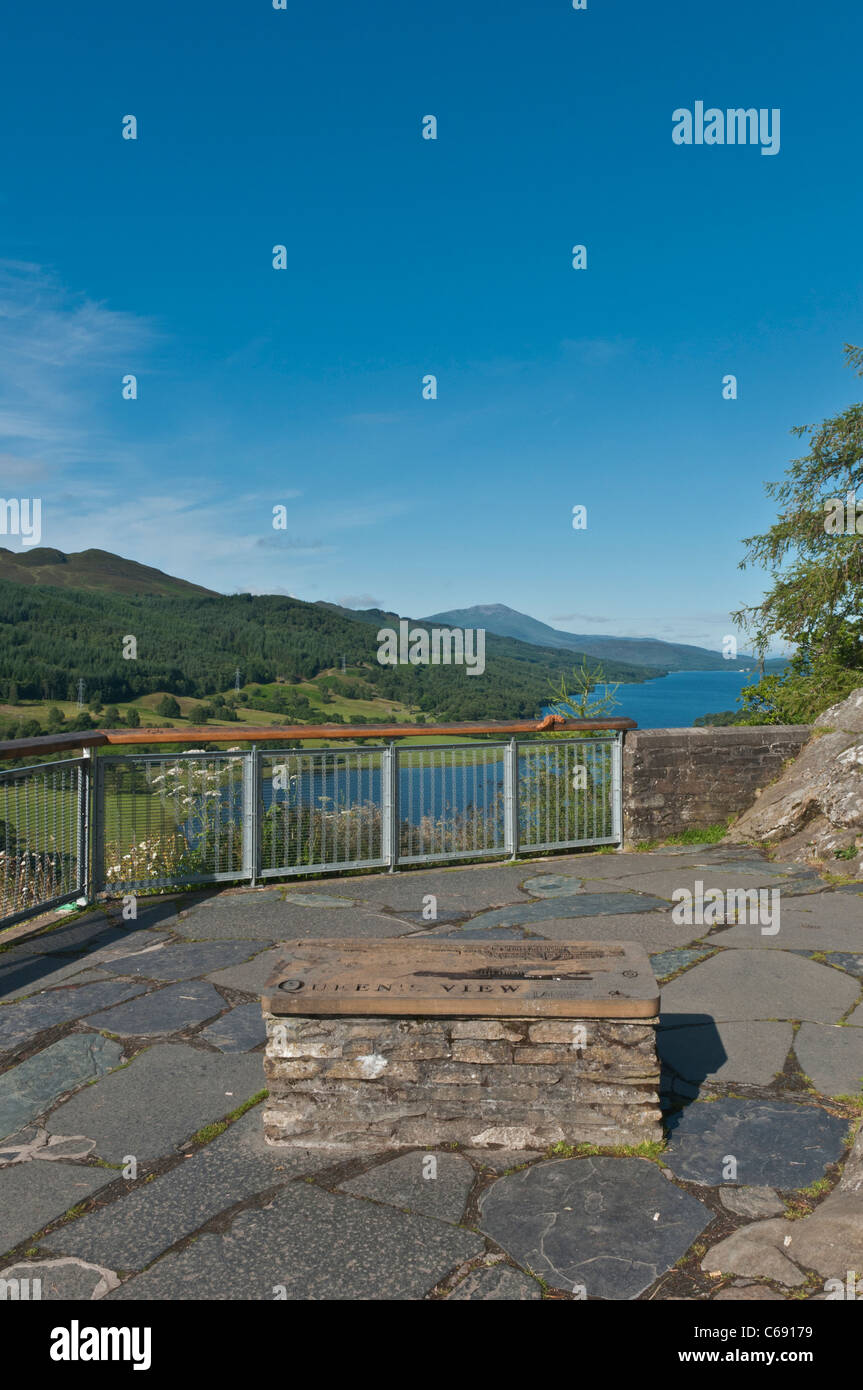 Loch Tummel nr Pitlochry Perth & Kinross Schottland von Queen es View Stockfoto