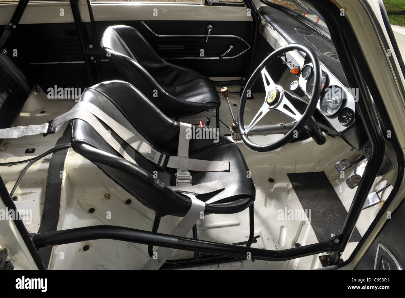 1963 Ford Lotus Cortins funktioniert Auto ex Trevor Taylor, Jim Clark, Dan Gurney, Sir John Whitmore Stockfoto