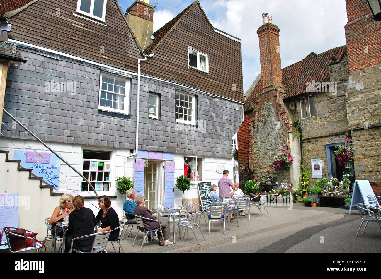 Bay Tree Bakery Café, Golden Square, Petworth, West Sussex, England, Vereinigtes Königreich Stockfoto