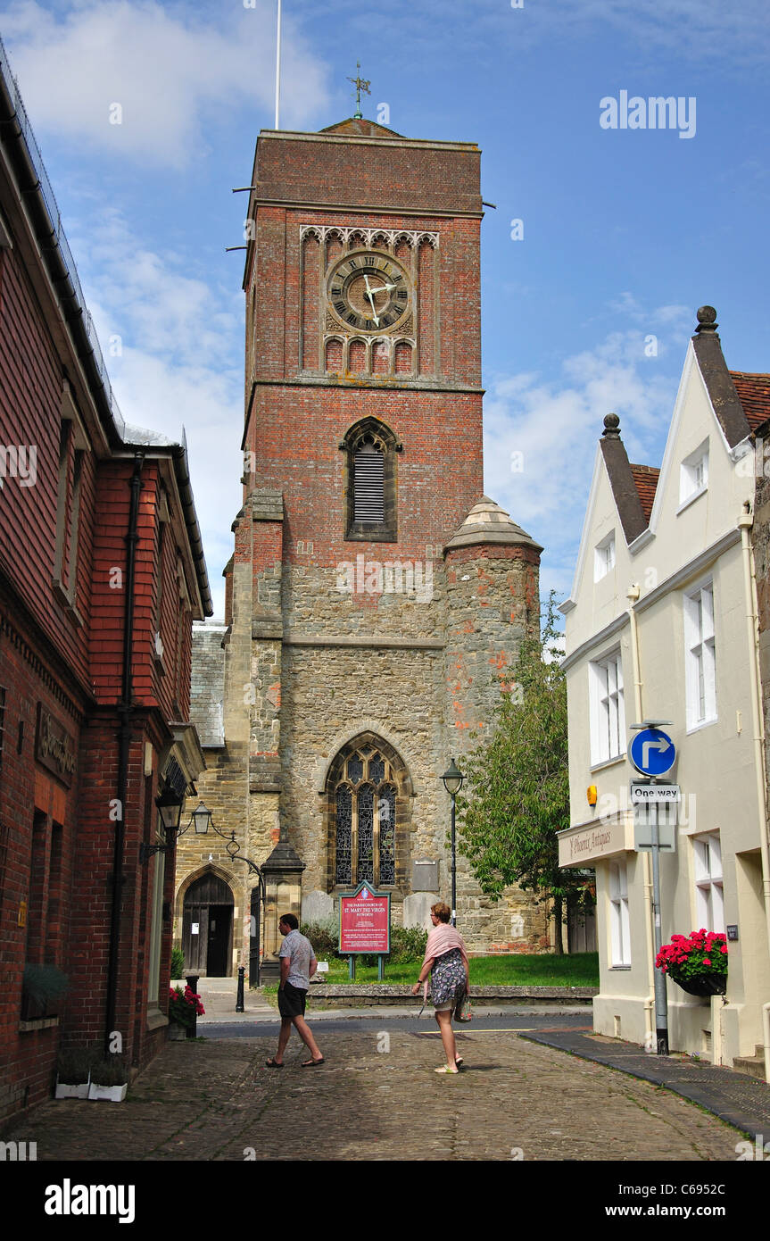 Pfarrei Kirche von St.Mary die Jungfrau von Lombard Street, Petworth, West Sussex, England, Vereinigtes Königreich Stockfoto