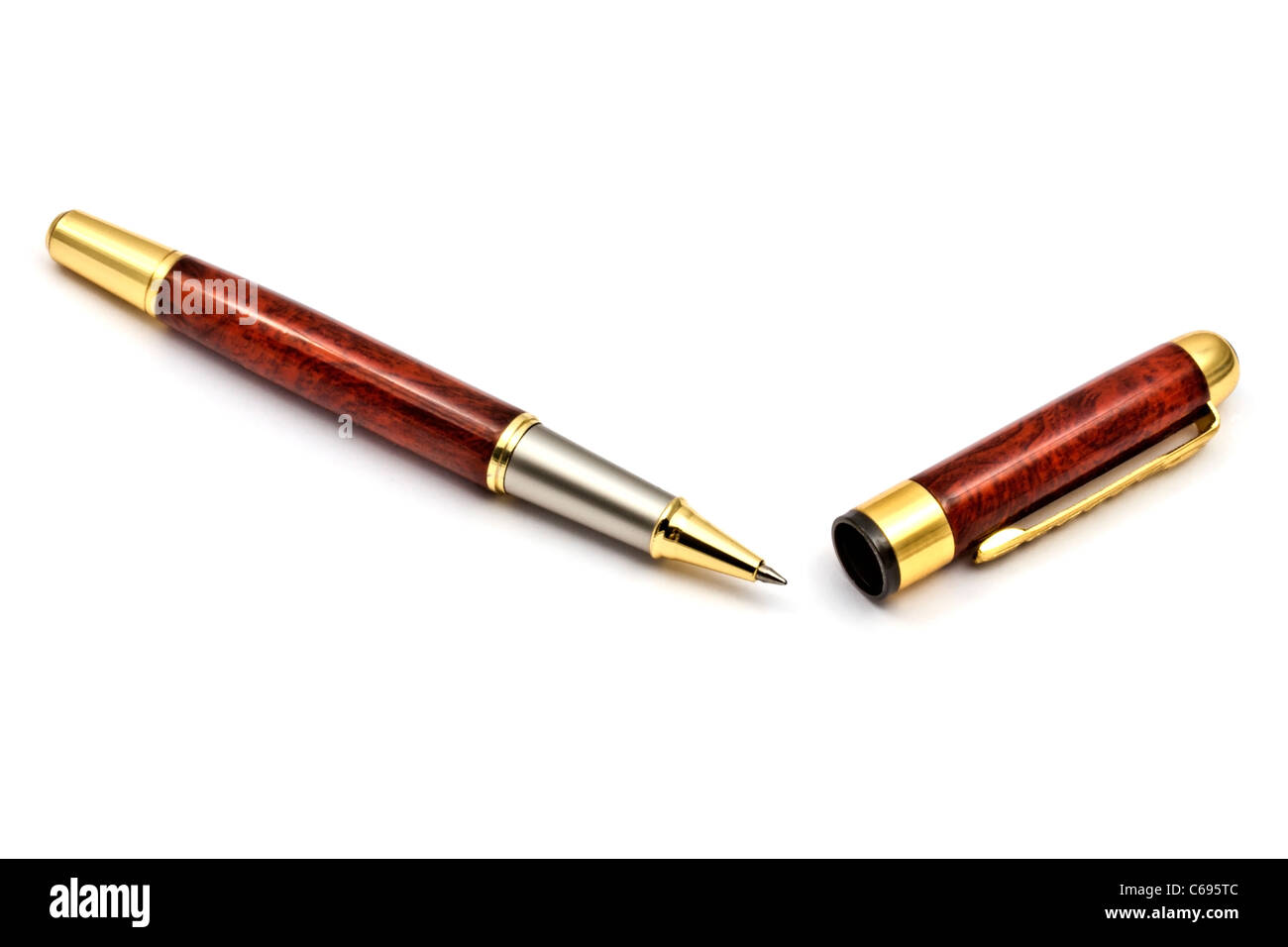 Kugelschreiber isoliert auf weißem Hintergrund Stockfoto