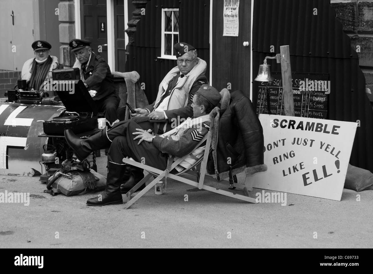 Crich 1940er Jahren Wochenende - August 2011 Stockfoto