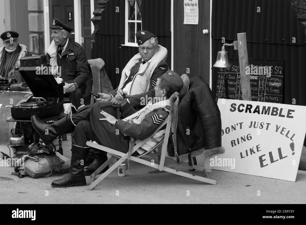 Crich 1940er Jahren Wochenende - August 2011 Stockfoto