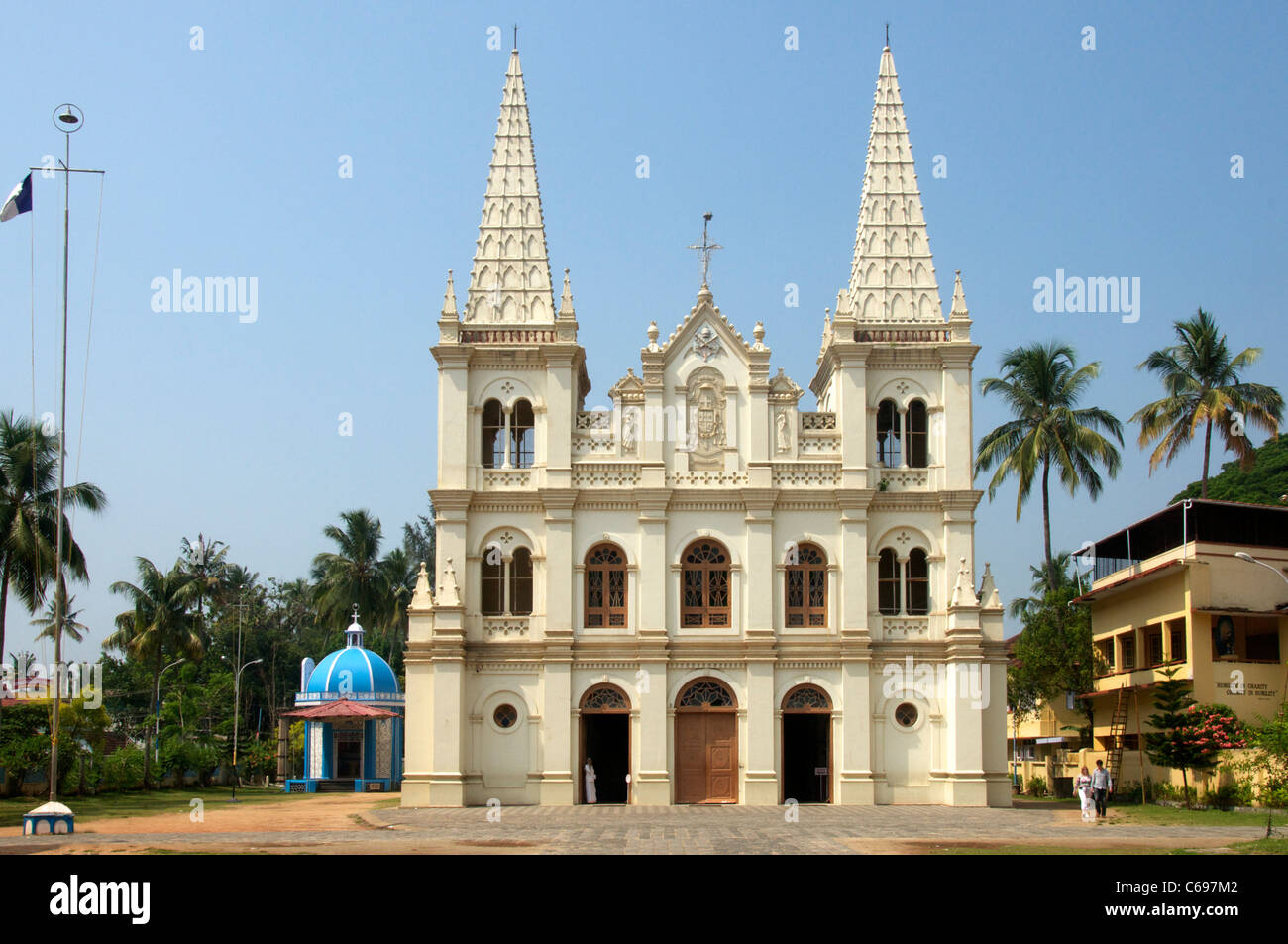 Santa Cruz Basilika Fort Cochin Kerala in Südindien Stockfoto