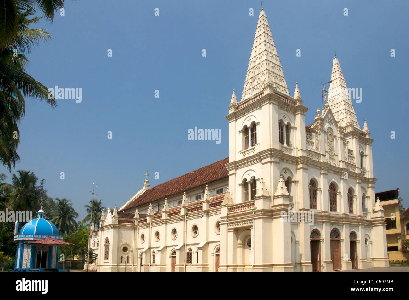 Santa Cruz Basilika Fort Cochin Kerala in Südindien Stockfoto