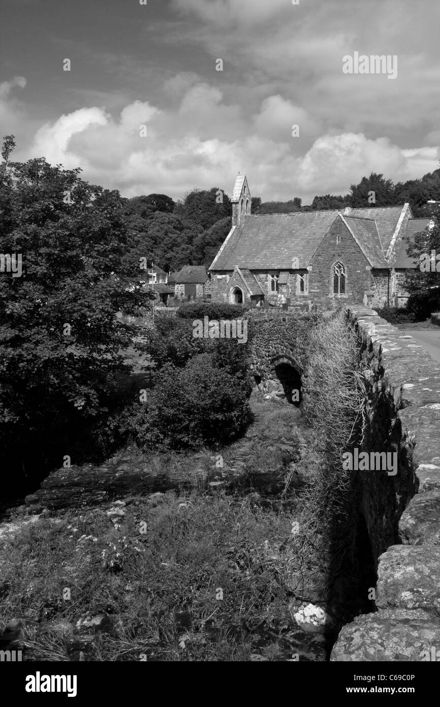 Eglwys St Ioan Llanystumdwy St. Johannes Kirche Stockfoto