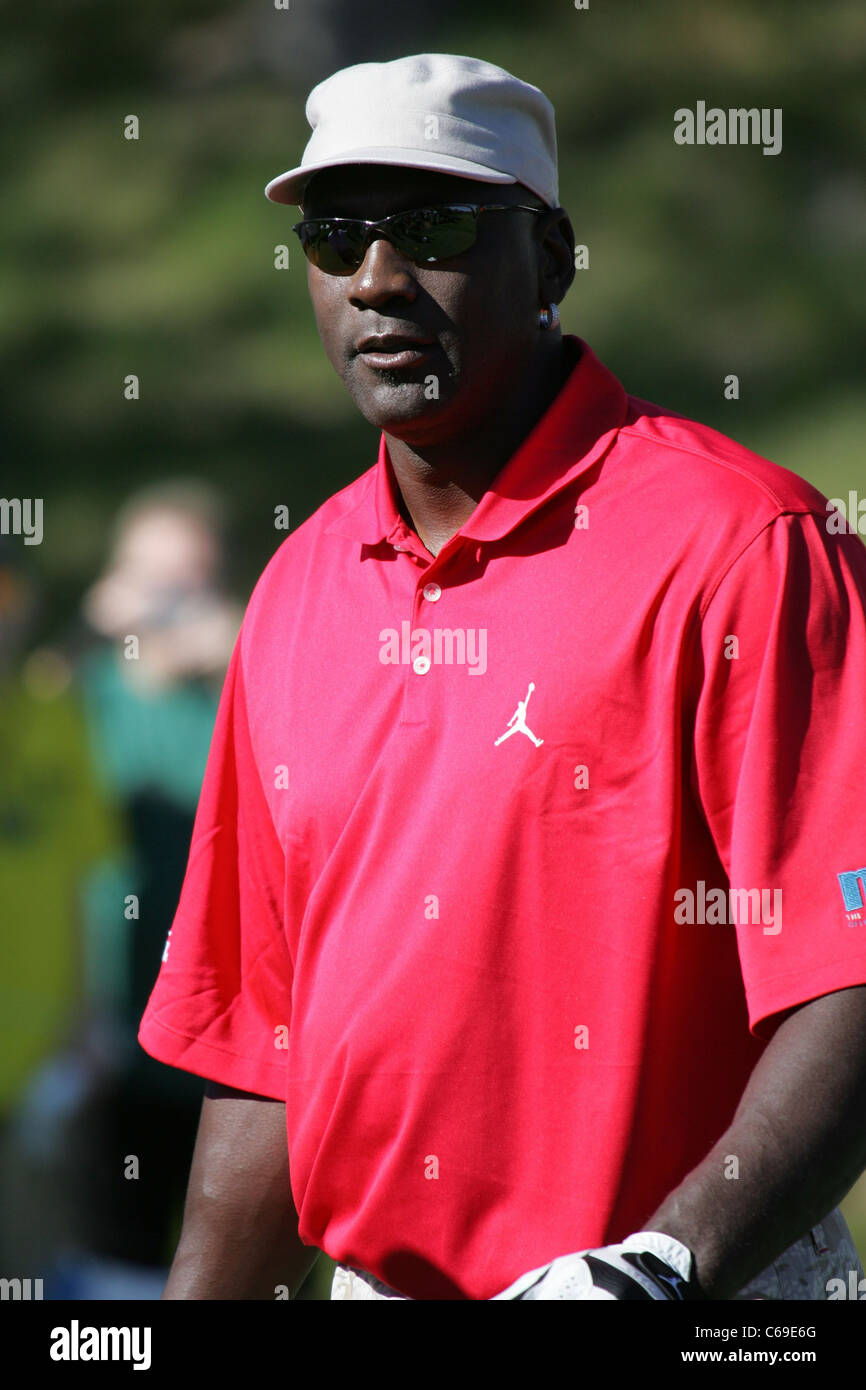 Michael Jordan in die Teilnehmerliste für 10. jährlichen Michael Jordan Celebrity Invitational (MJCI), Shadow Creek Golf Course, Las Vegas, Stockfoto