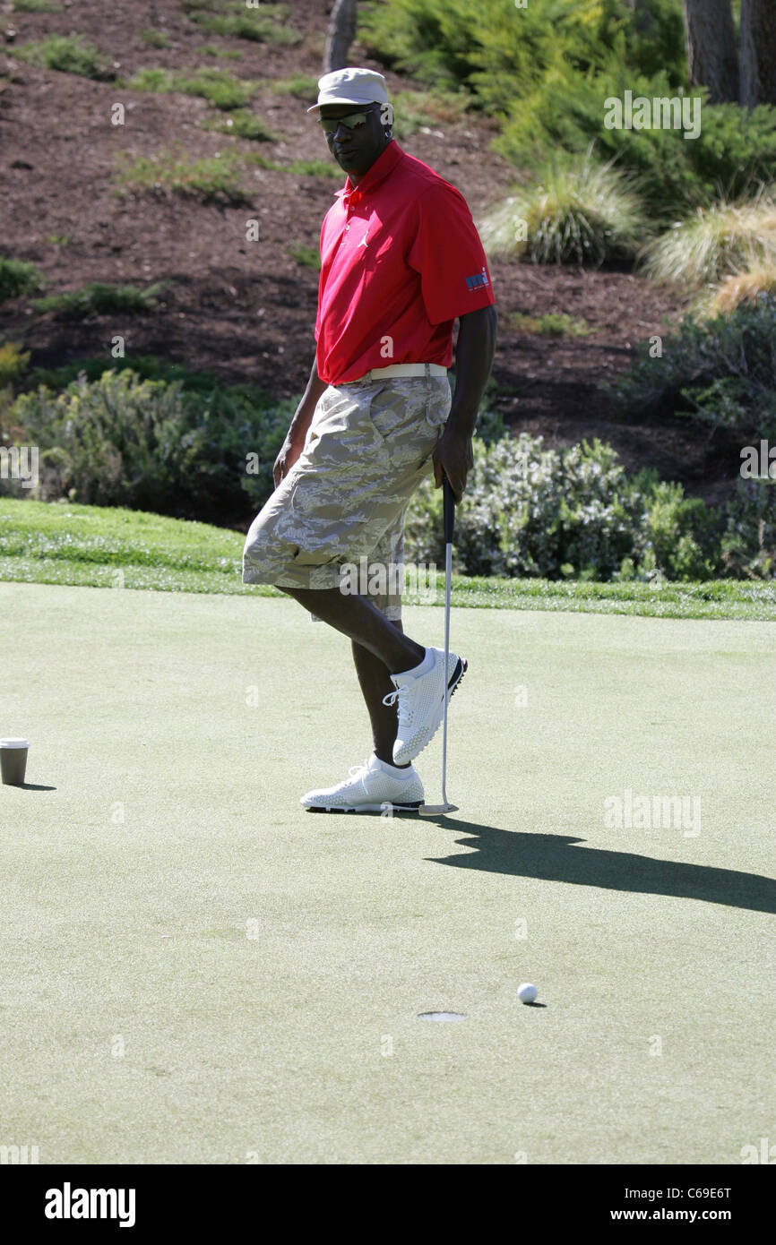 Michael Jordan in die Teilnehmerliste für 10. jährlichen Michael Jordan Celebrity Invitational (MJCI), Shadow Creek Golf Course, Las Vegas, Stockfoto