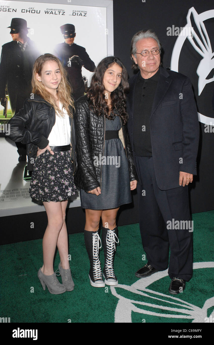 Edward James Olmos bei der Ankunft für THE GREEN HORNET Premiere, Graumans Chinese Theatre, Los Angeles, CA 10. Januar 2011. Foto von: Elizabeth Goodenough/Everett Collection Stockfoto