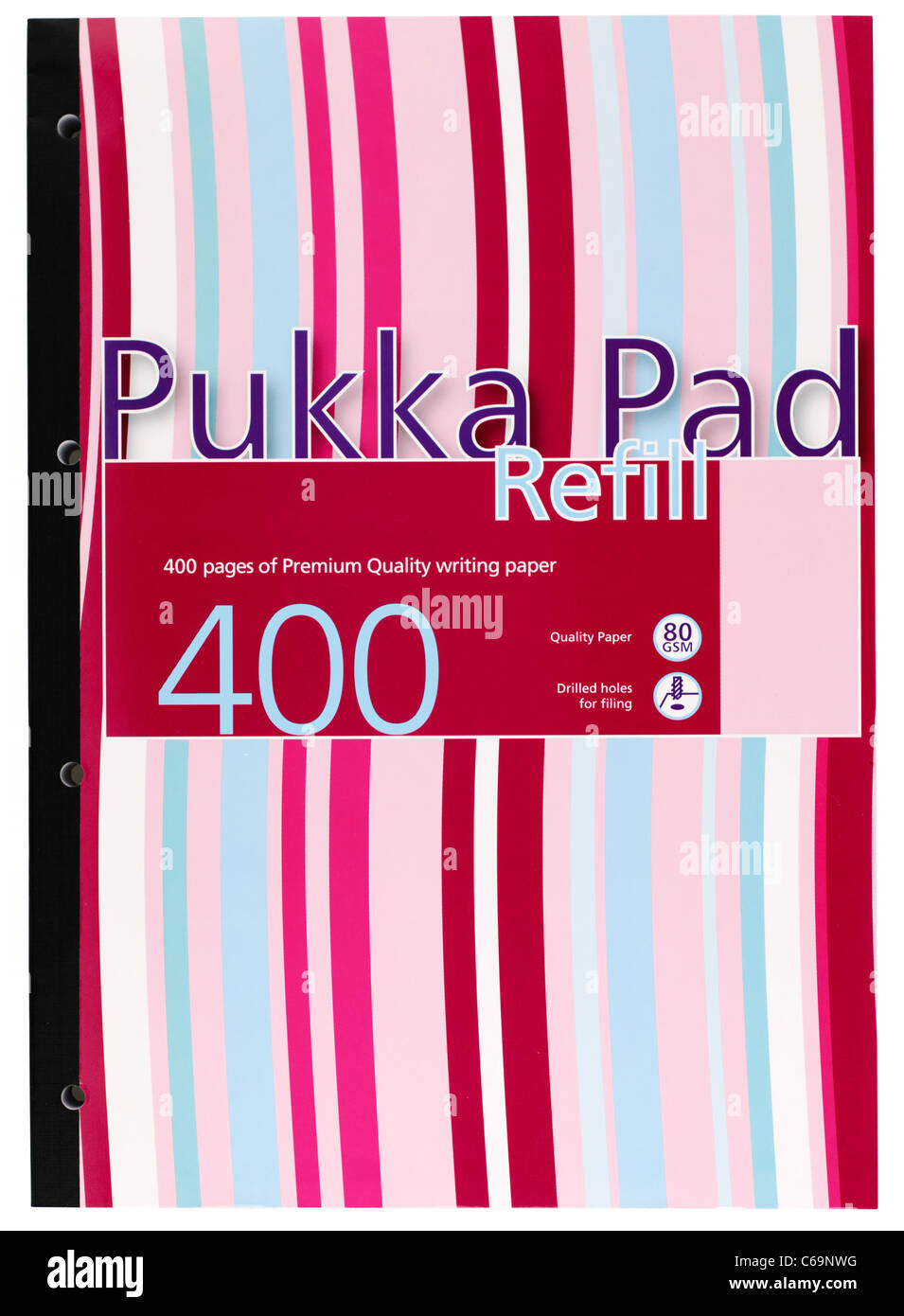 Pukka A4 refill Pad von 400 Seiten Stockfoto