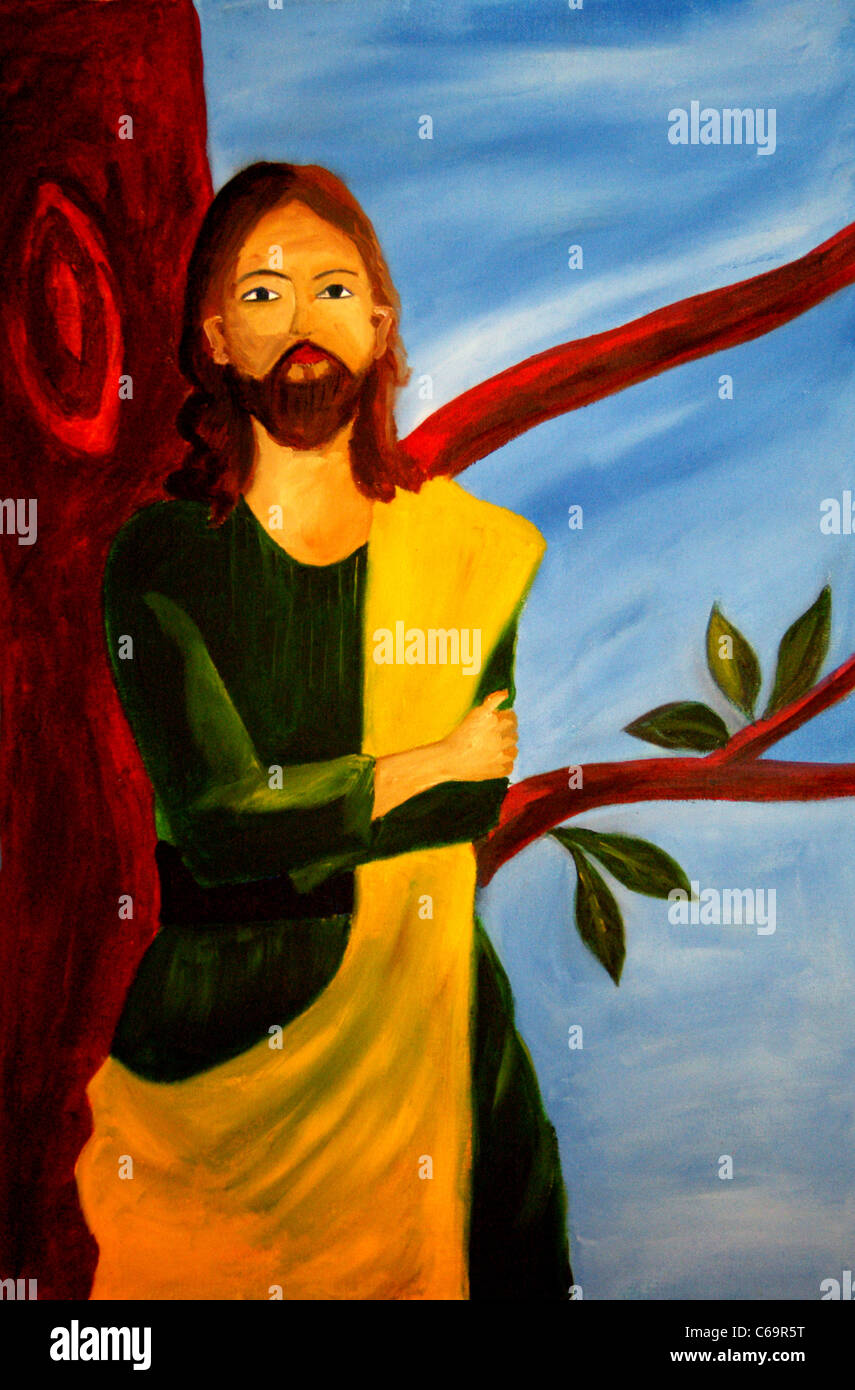 Jesus Öl Malerei - Herr Jesus, dem König des Universums Stockfoto