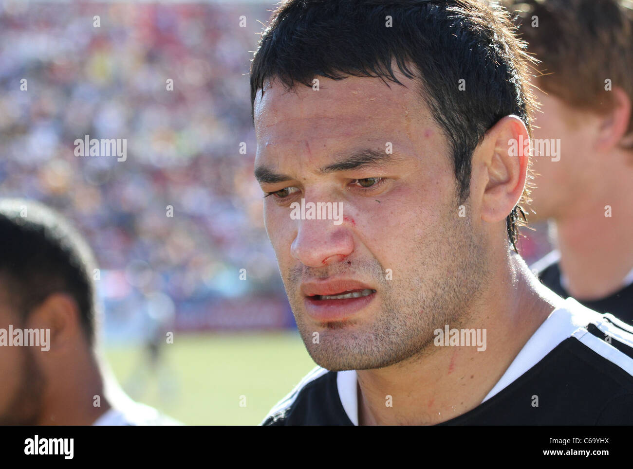 Solomon King of New Zealand bei einem öffentlichen Auftritt für die 2011 USA Sevens Rugby Turnier und Fan-Festival - Tag1, Sam Boyd Stockfoto