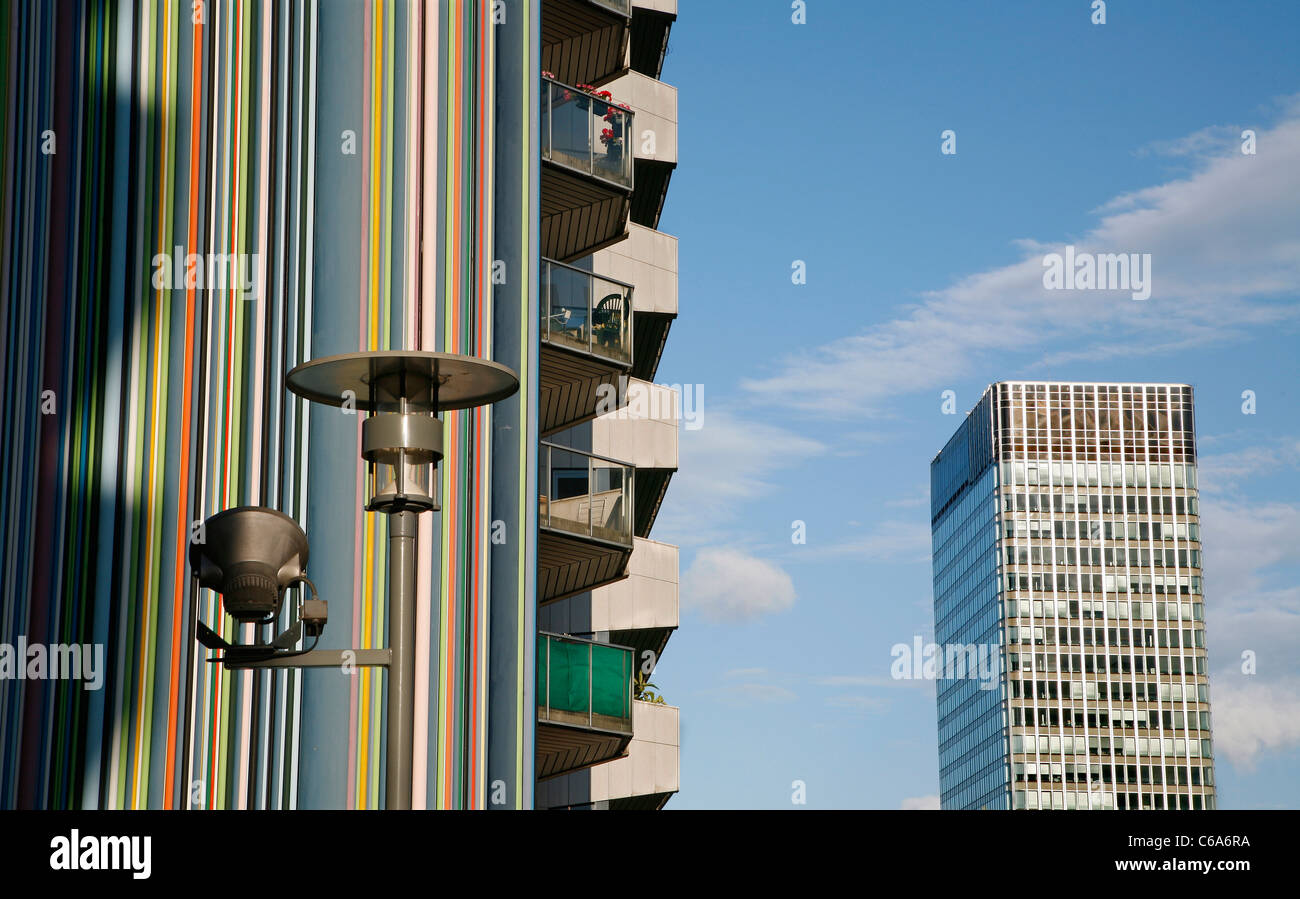 Paris - moderne Architektur Detail von Defensé - Moretti Fresko Stockfoto