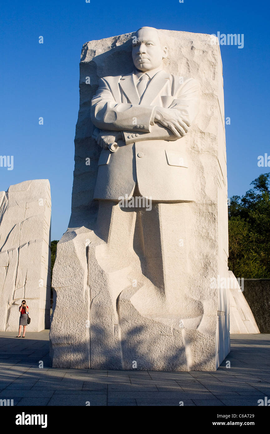 Martin Luther King Jr., Denkmal auf der National Mall in Washington, D.C. Stockfoto