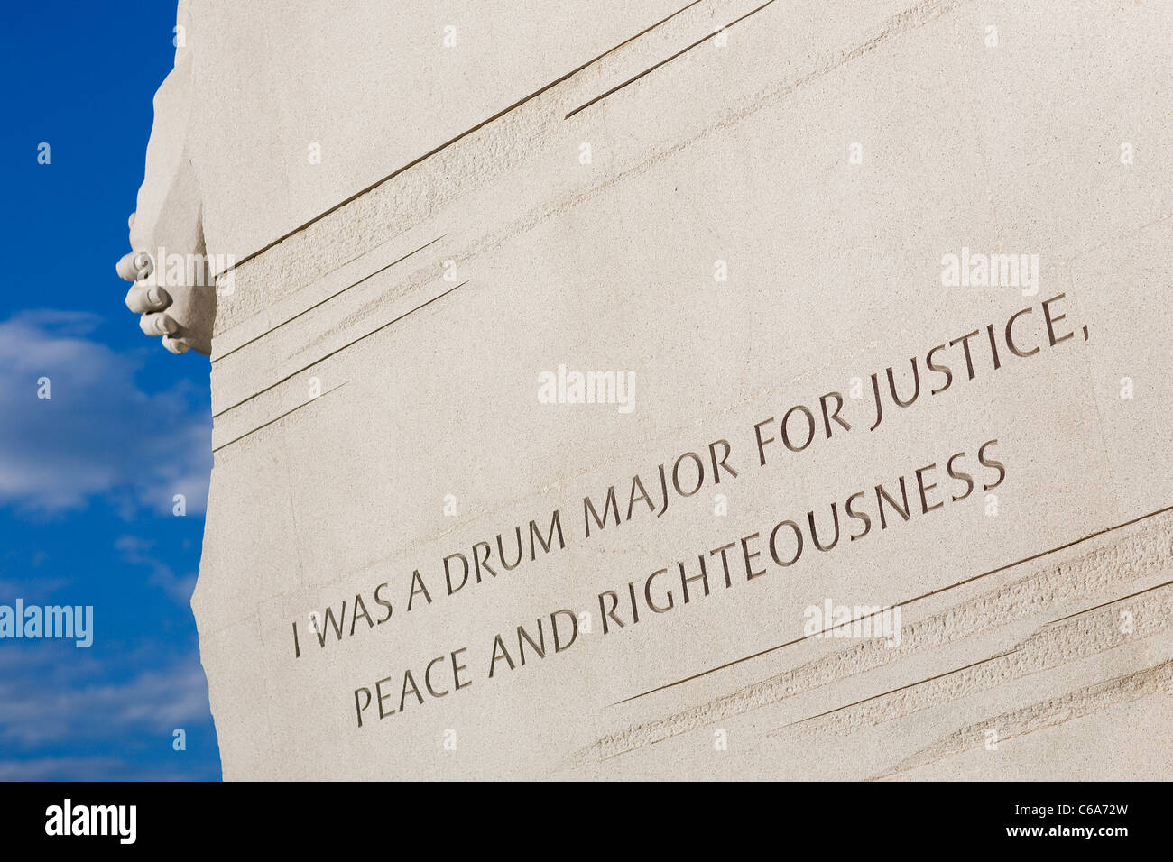 Martin Luther King Jr., Denkmal auf der National Mall in Washington, D.C. Stockfoto
