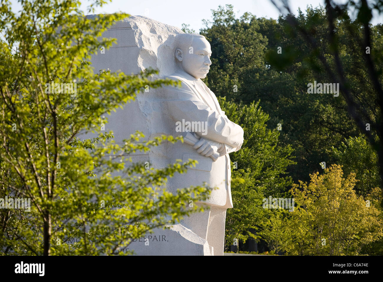 Martin Luther King Jr., Denkmal auf der National Mall in Washington, D.C. Stockfoto