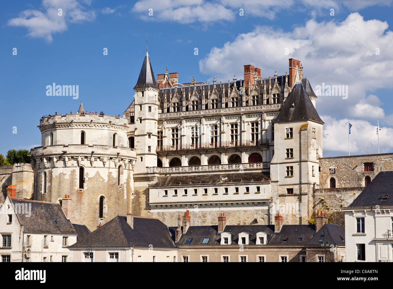 Schloss Amboise, Indre et Loire, Frankreich, Europa Stockfoto