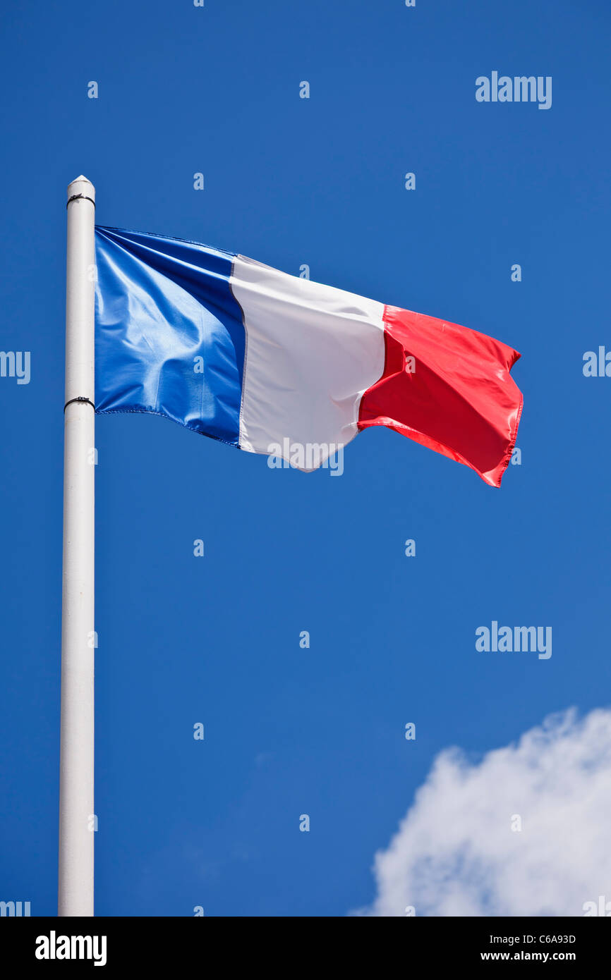 Französische Flagge Stockfoto