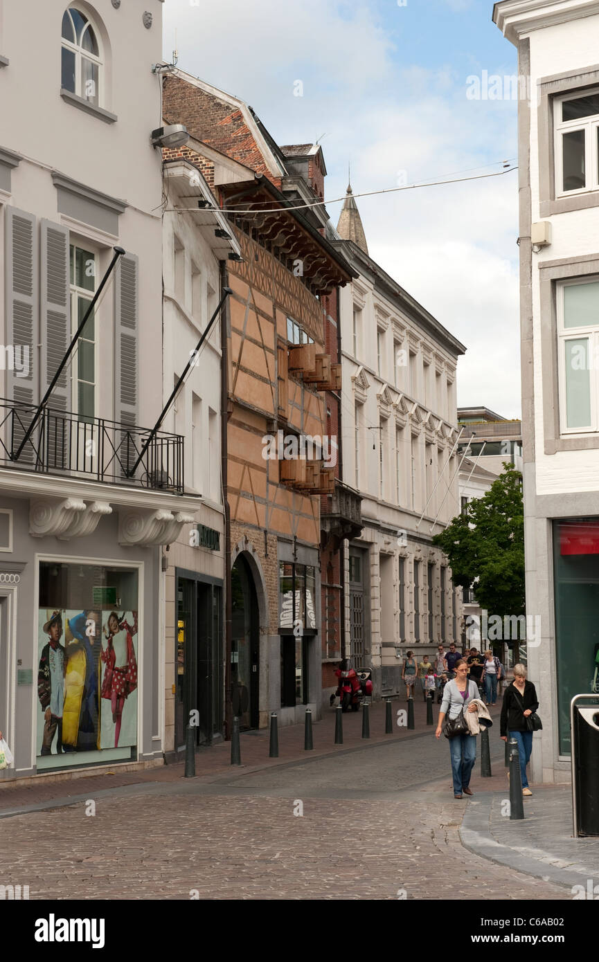 Malerischen Seitenstraße Hasselt Belgie Belgien Europa Stockfoto