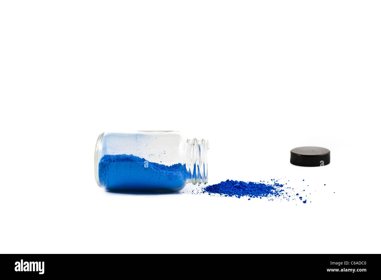 Blaue pigment Stockfoto