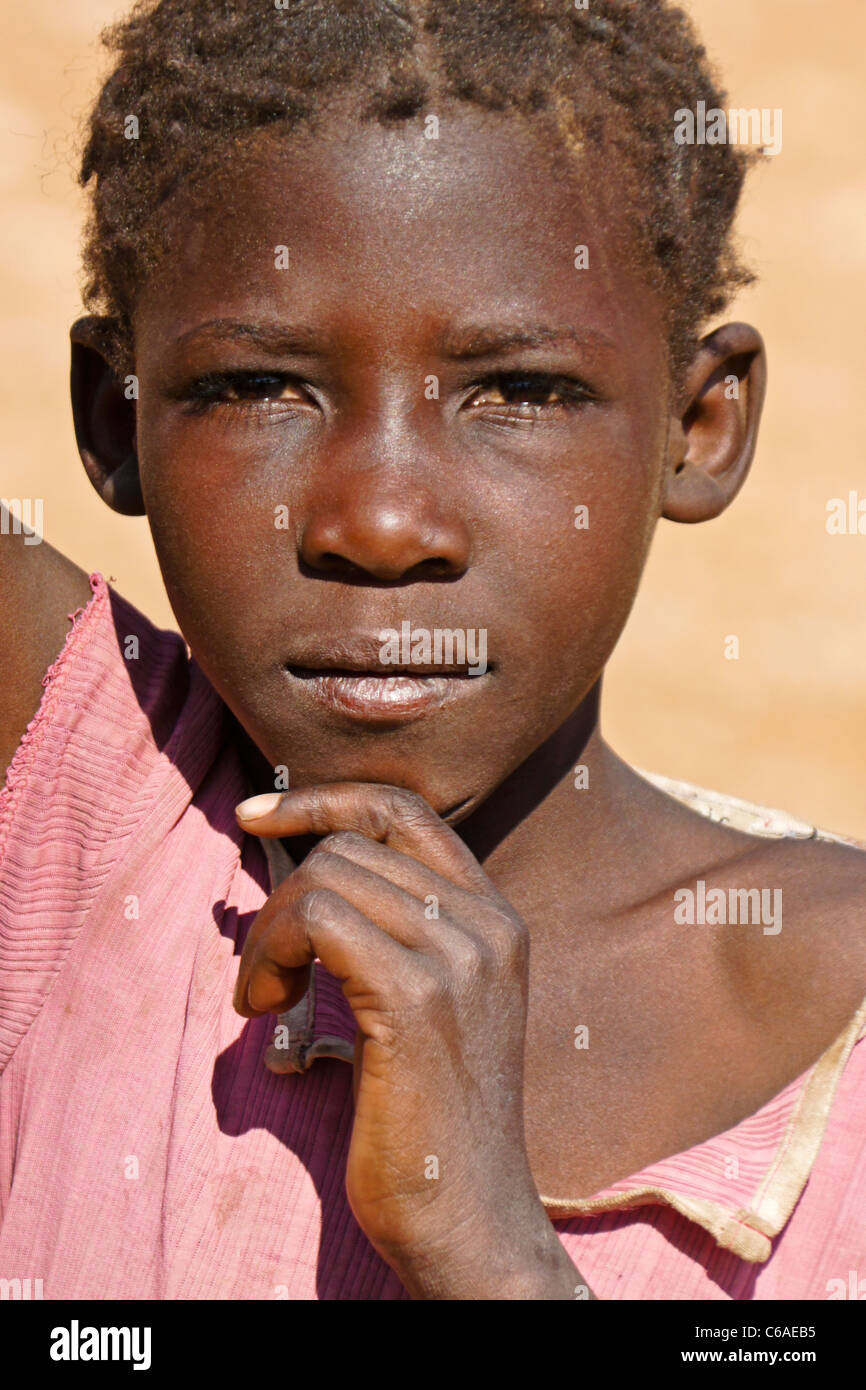 Herero Mädchen, Damaraland, Namibia Stockfoto