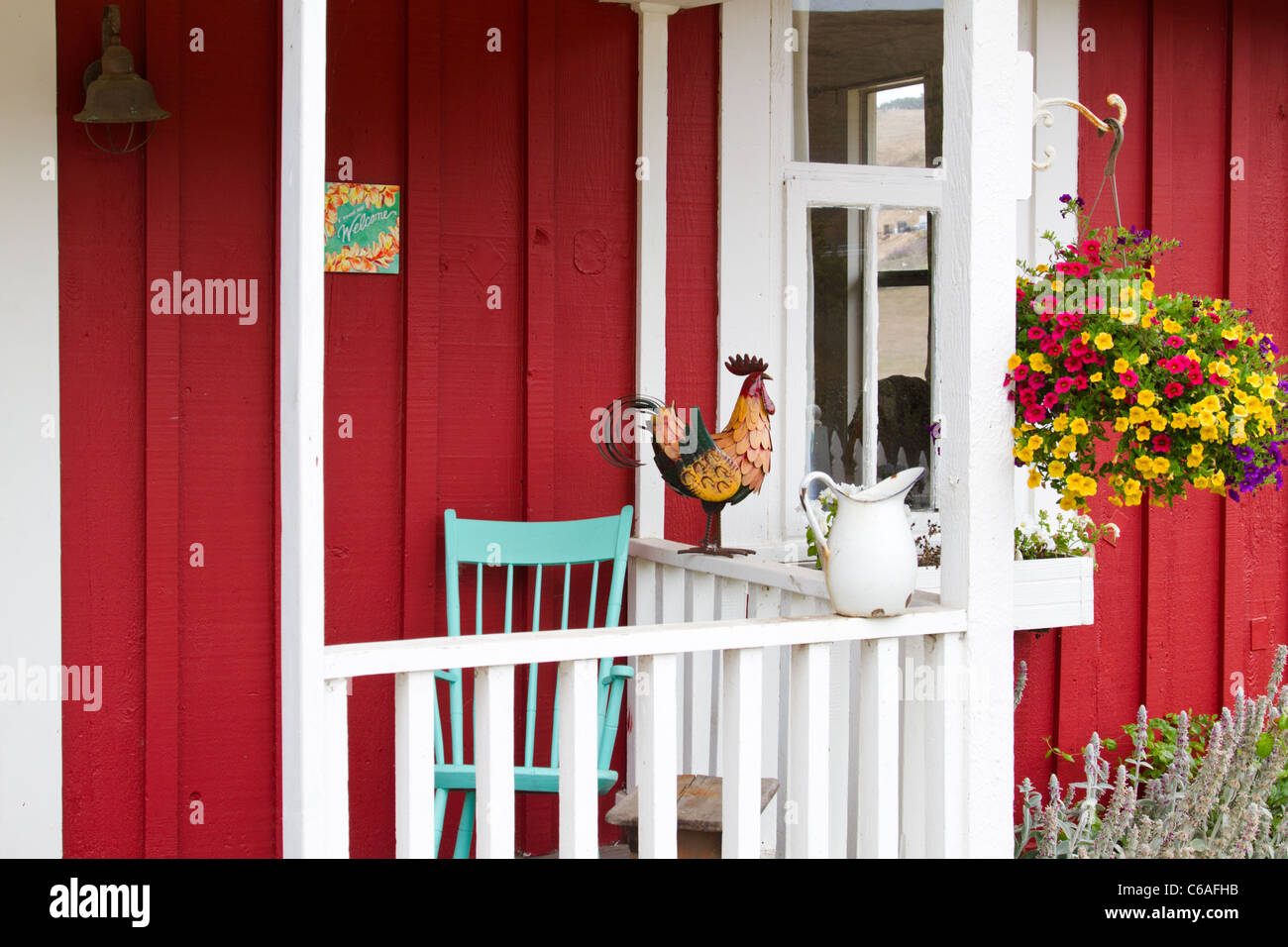 Bunte Haus in Harmonie, Kalifornien Stockfoto