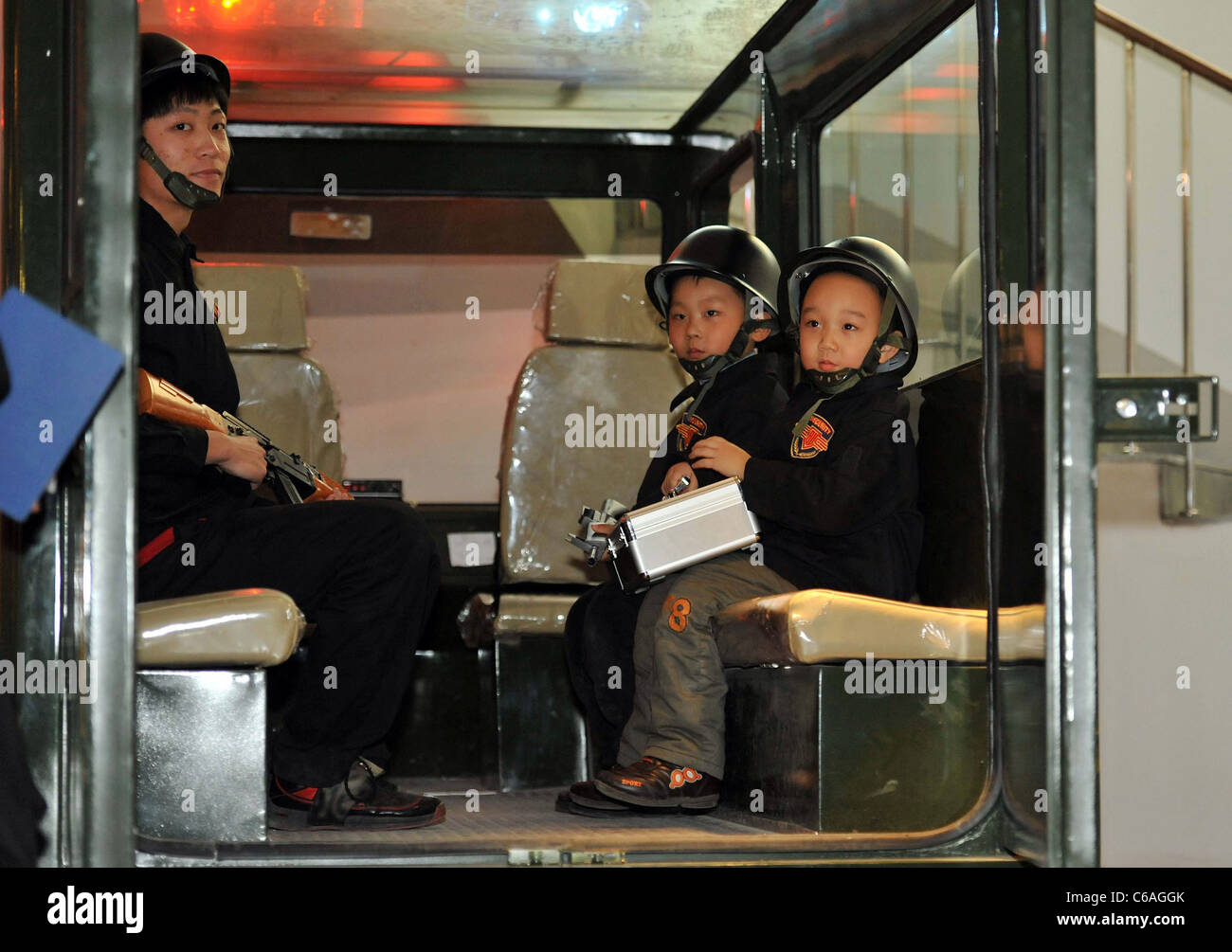 Simulierte Stadt in Beijing Themenpark können Kinder ihre Träume in dieser simulierten Version der chinesischen Stadt live Stockfoto