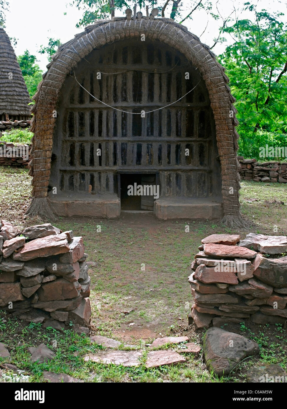 Wohnung der Toda Stamm, Nilgiri, Tamil Nadu, Indien Stockfoto